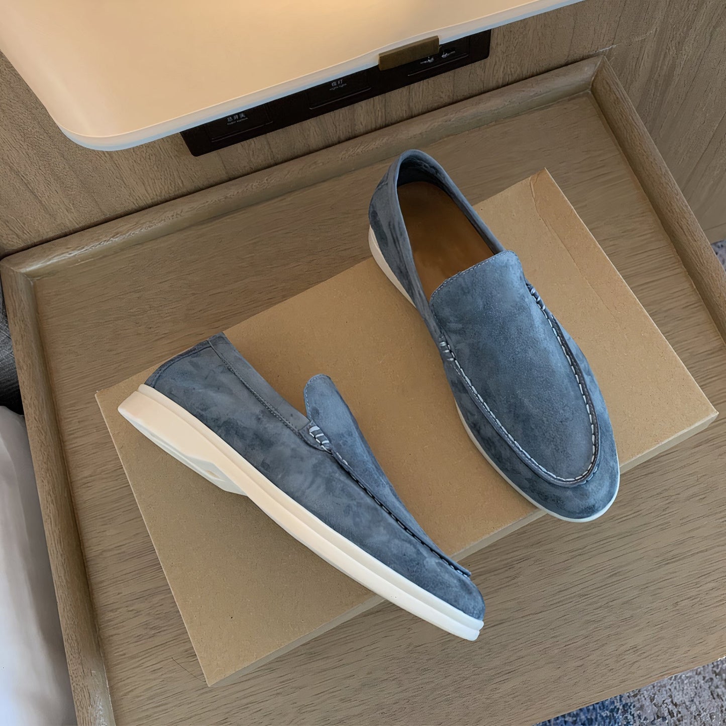 Julius | Stilfulde Slip-On Ruskindsloafers