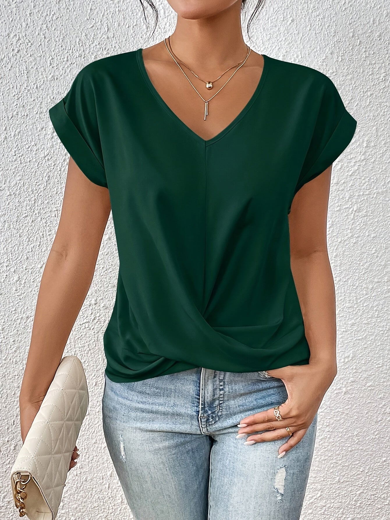 Eloise | Stilfuld Twist-Front V-Hals Top