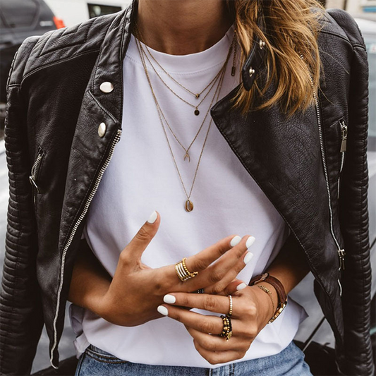 Freya | Stilfuld Biker Læderjakke