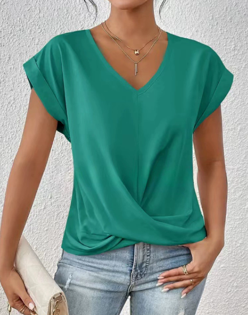 Eloise | Stilfuld Twist-Front V-Hals Top